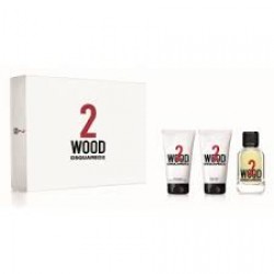 Dsquared2 2 Wood 50ml Edt + Body Gel + Showergel Geschenkset