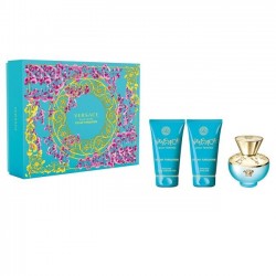 Versace Dylan Turquoise Pour Femme 50ml Edt + Showergel + Bodylotion Geschenkset
