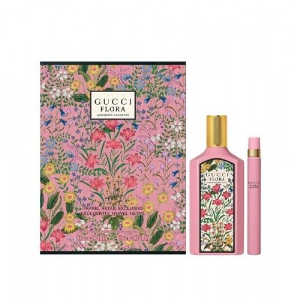 Gucci Flora Gorgeous Gardenia 100ml Edp + 10ml Edp Spray Geschenkset Gucci Flora Gorgeous Gardenia 100ml Edp + 10ml Edp Spray Geschenkset