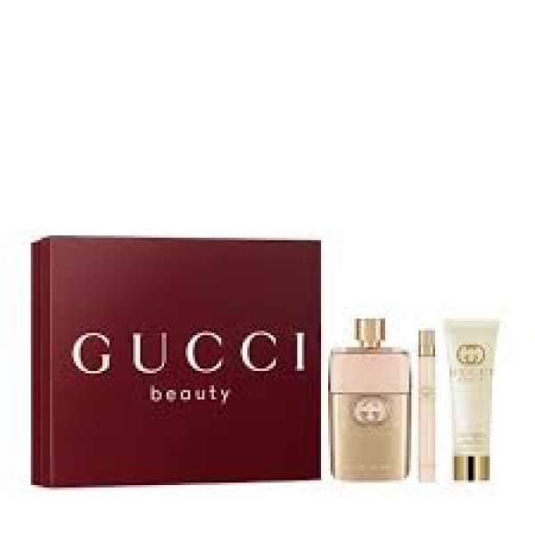 Gucci Guilty 90ml Edp + 10ml Edp Spray + Bodylotion Geschenkset Gucci Guilty 90ml Edp + 10ml Edp Spray + Bodylotion Geschenkset
