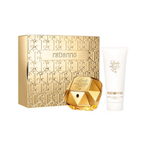 Rabanne Lady Million 80ml Edp + Bodylotion Geschenkset