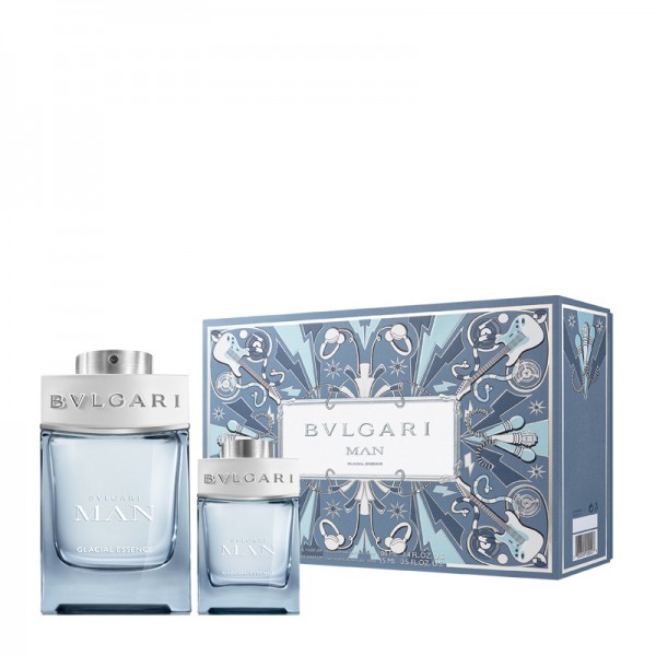 Bvlgari Man Glacial Essence 100ml Edp + 15ml Edp Spray Geschenkset
