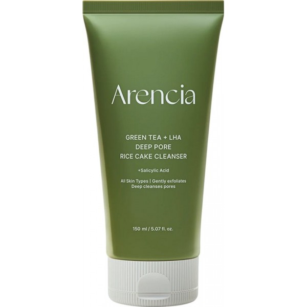 Arencia Green Tea + LHA Deep Pore Rice Cake Cleanser Cosmetica 150 gr Arencia Green Tea + LHA Deep Pore Rice Cake Cleanser Cosmetica 150 gr