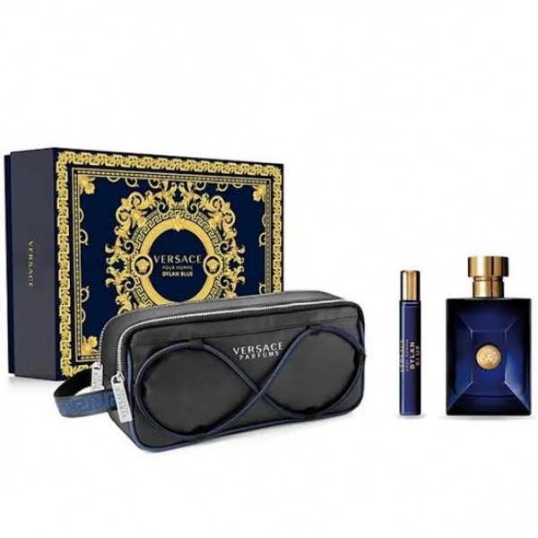 Versace Dylan Blue 100ml Edt + 10ml Edt Spray + Pouch Geschenkset