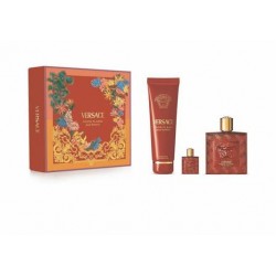 Versace Eros Flame 100ml Edp + Showergel 150ml + 5ml Edp Geschenkset
