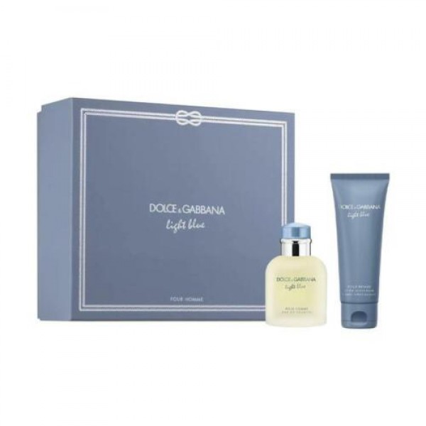 Dolce & Gabbana Light Blue Pour Homme 75ml Edt + Aftershavebalm Geschenkset