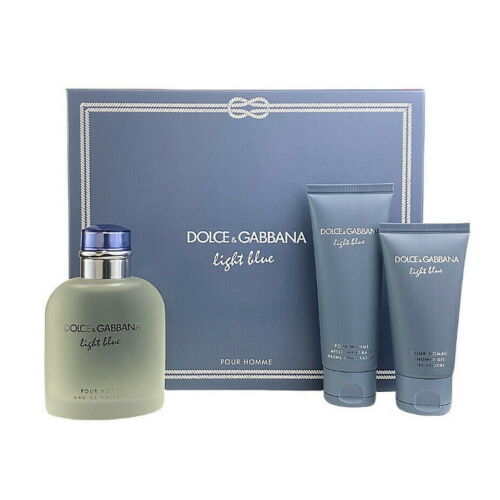Light Blue Pour Homme 125ml Edt + Aftershavebalm + Showergel - Dolce and Gabbana set